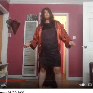 Trees Naturals Marroon Cape Dress